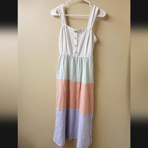 Linen Blend Size Small midi dress by As U Wish